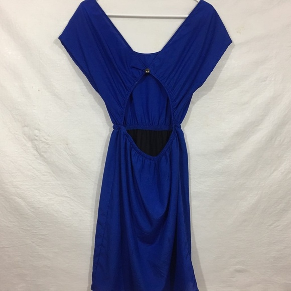 3/$15 Love Notes Deep V Neck Cut Out Back Dress - Picture 3 of 6